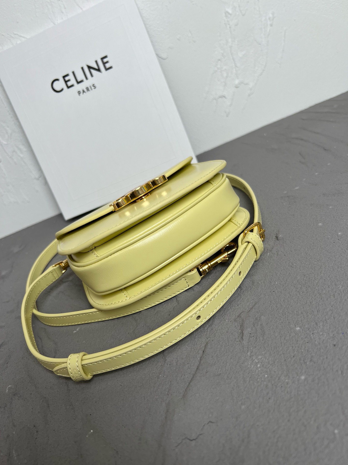 Bagsaaa Ce1i*e Mini Besace Yellow Bag - 15x.5x11x5cm