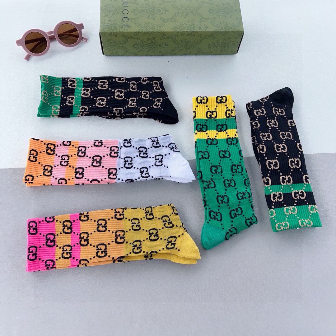Bagsaaa Set Gvc*1 Socks 5 Colors 02