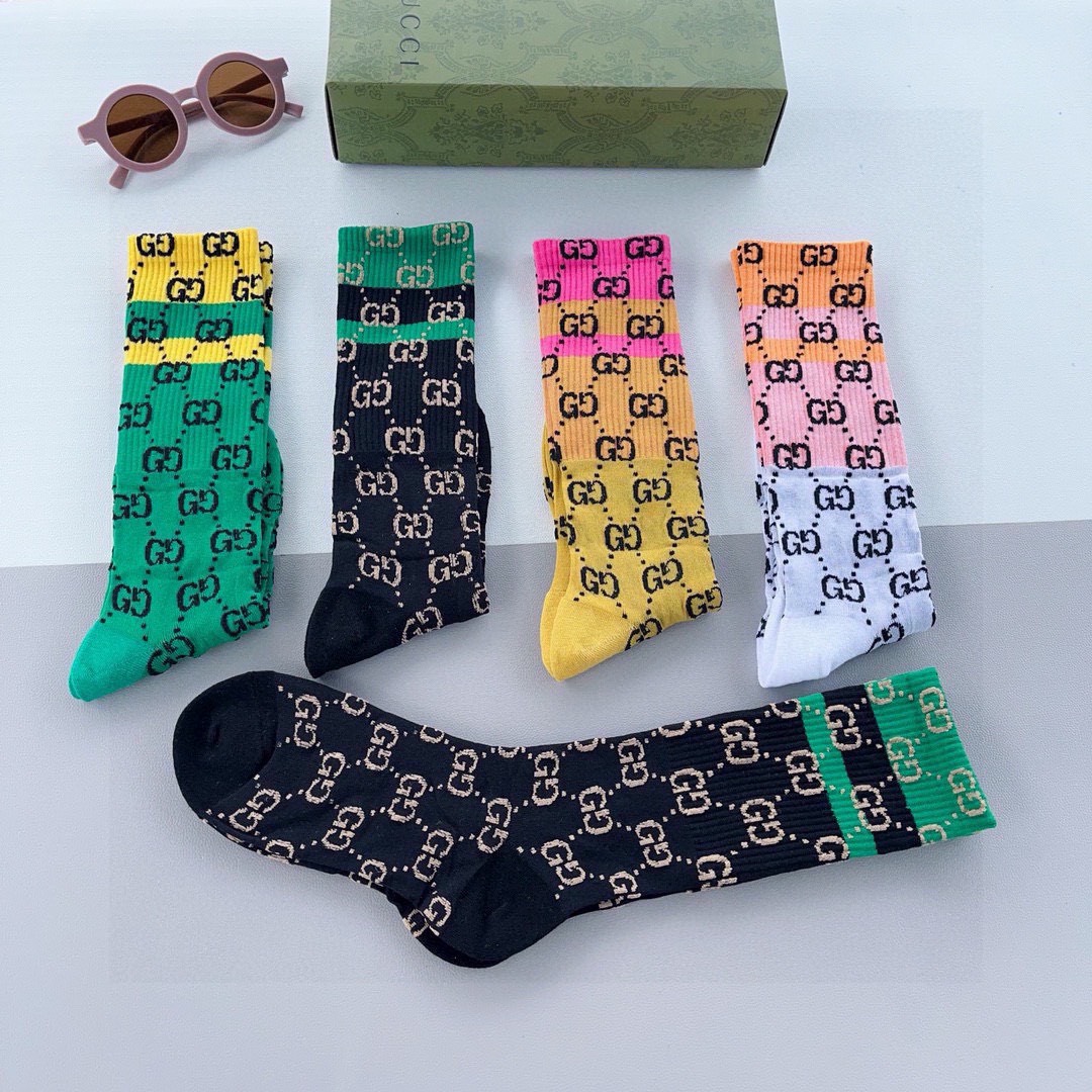 Bagsaaa Set Gvc*1 Socks 5 Colors 02