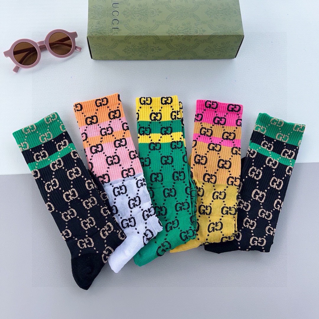 Bagsaaa Set Gvc*1 Socks 5 Colors 02