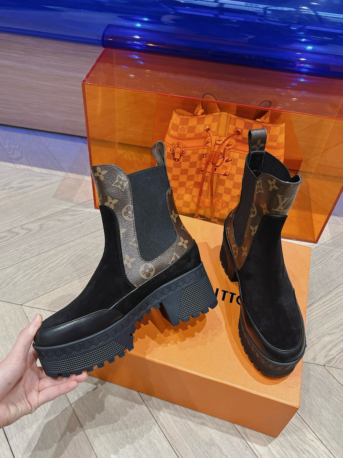 Bagsaaa Monogram Boots