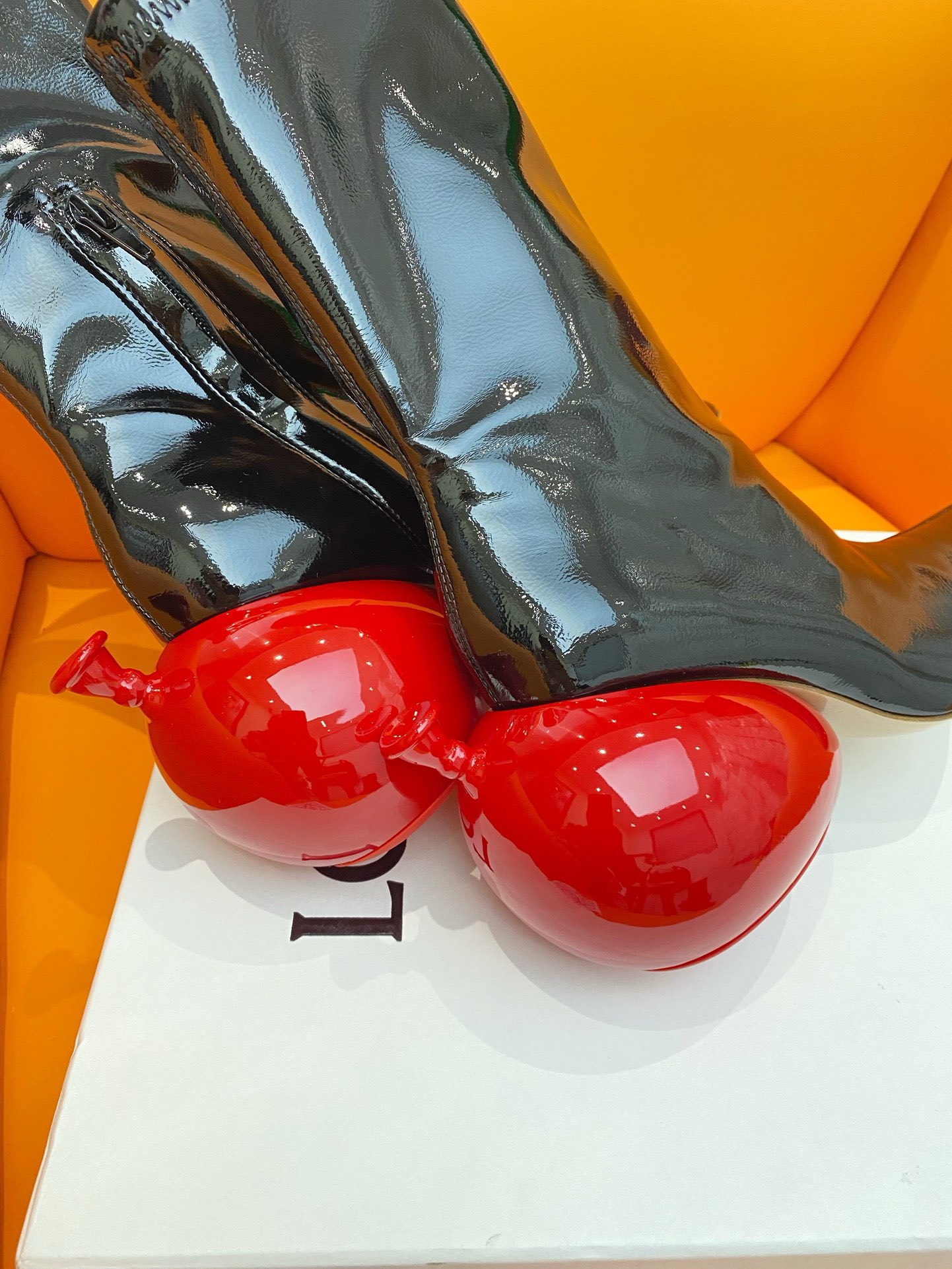 Bagsaaa L0ew* Deflated Ballon Black Shoes
