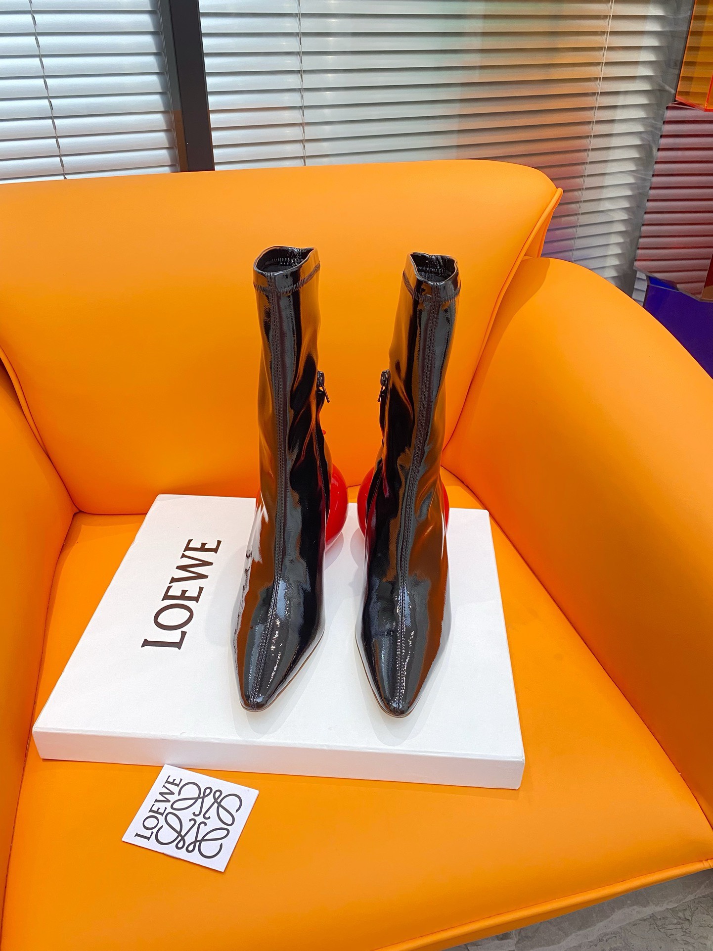 Bagsaaa L0ew* Deflated Ballon Black Shoes