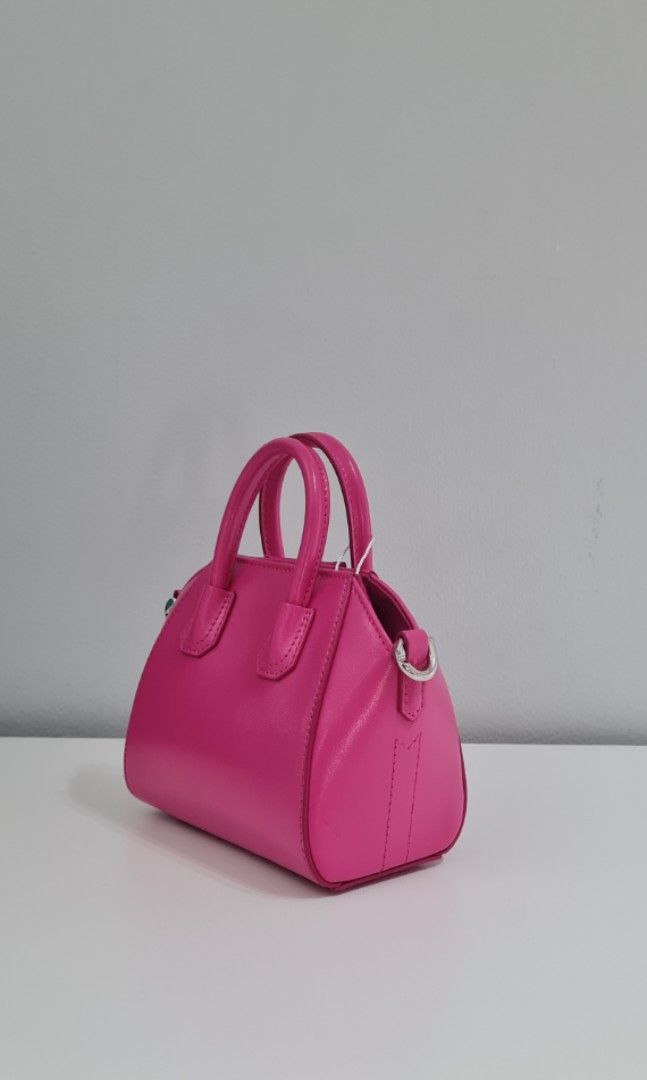 Bagsaaa Givenchy Micro Antigona Pink Leather - 14x11cm