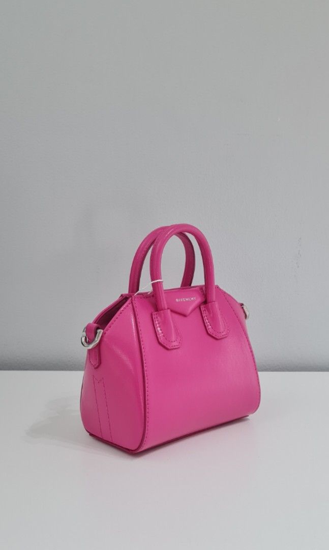 Bagsaaa Givenchy Micro Antigona Pink Leather - 14x11cm