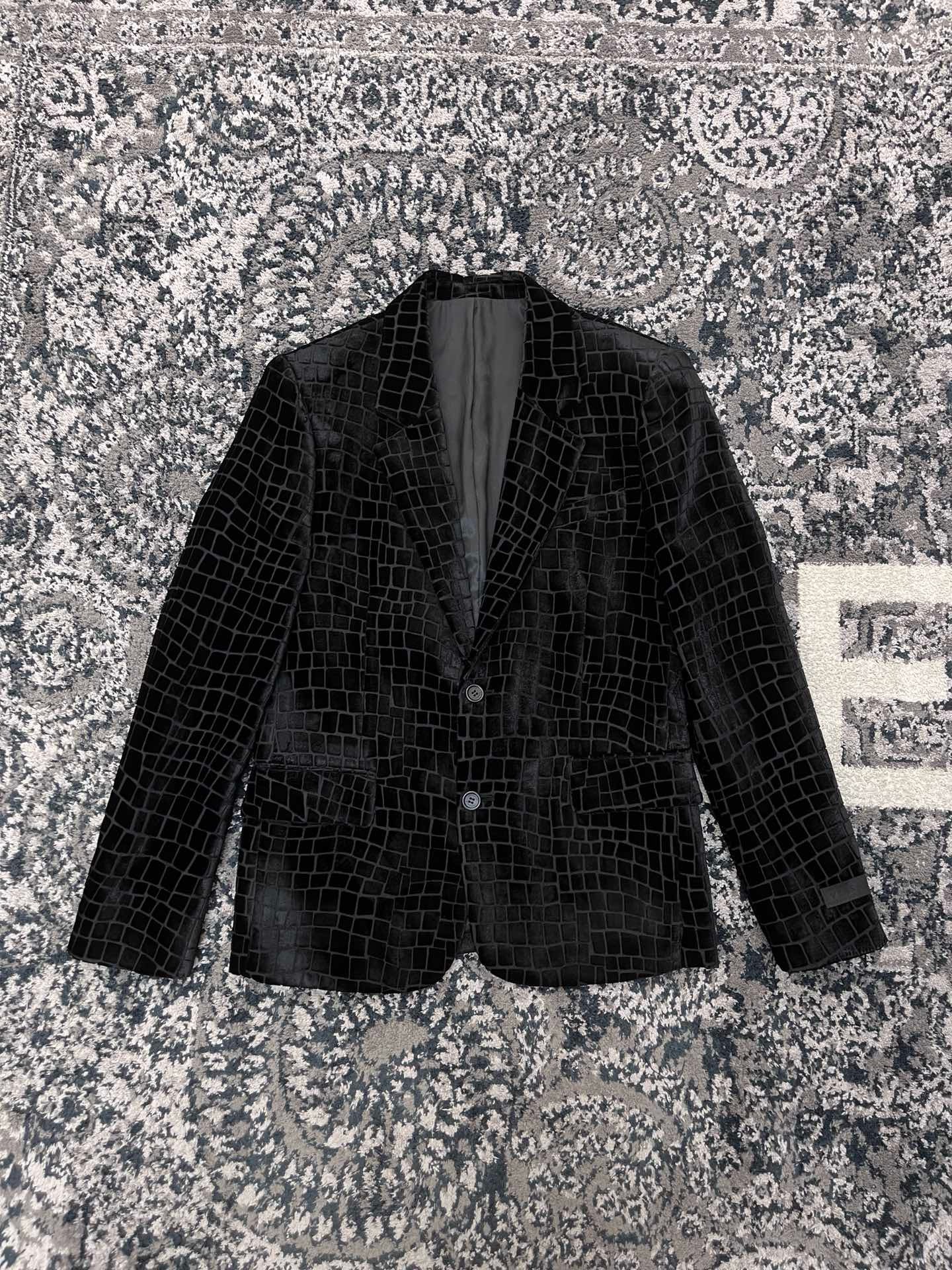 Bagsaaa Versace Men Suit Black