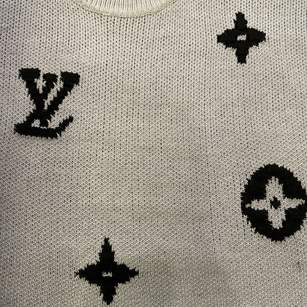 Bagsaaa L0vis Vvtt0n Sweatshirt Grey LV Monogram