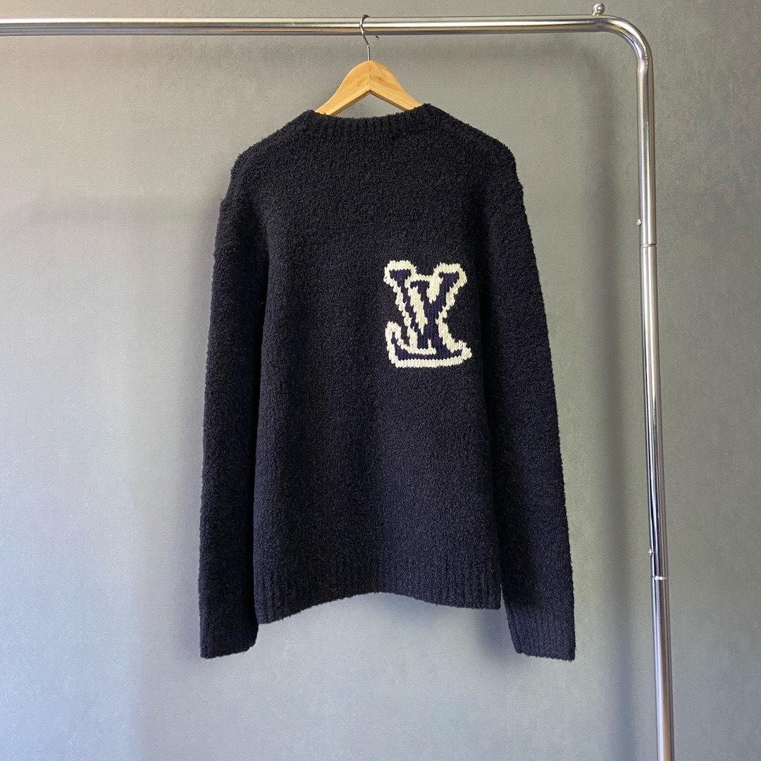 Bagsaaa L0vis Vvtt0n Sweatshirt Black 