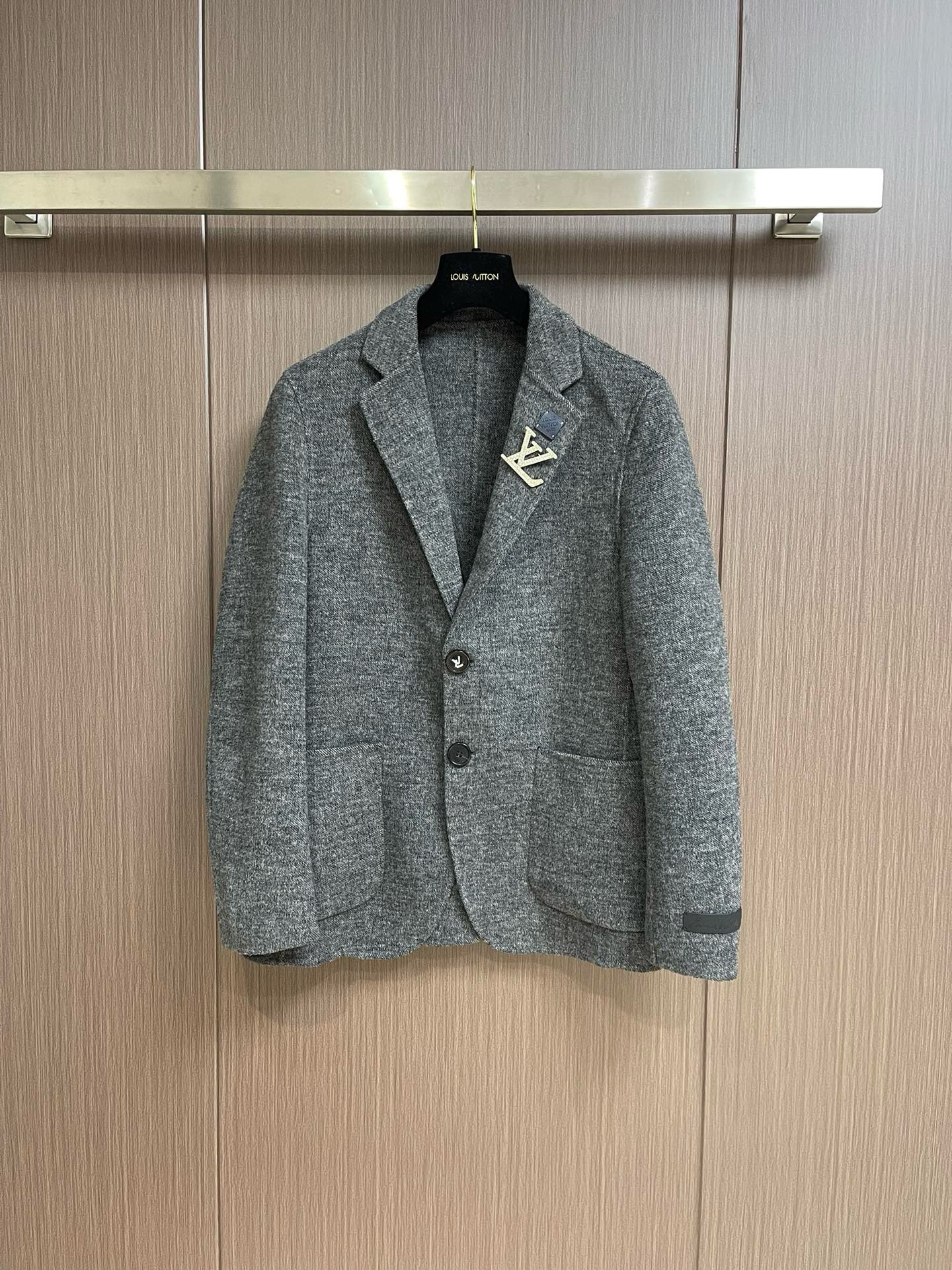 Bagsaaa L0vis Vvtt0n Men Blazer In Grey