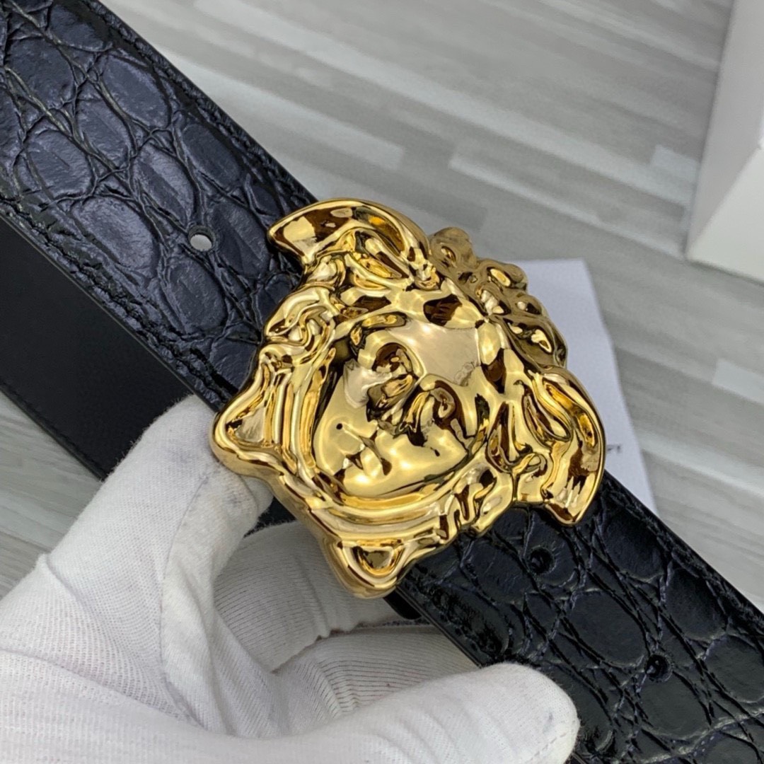 Bagsaaa Versace Black & Gold Croc 