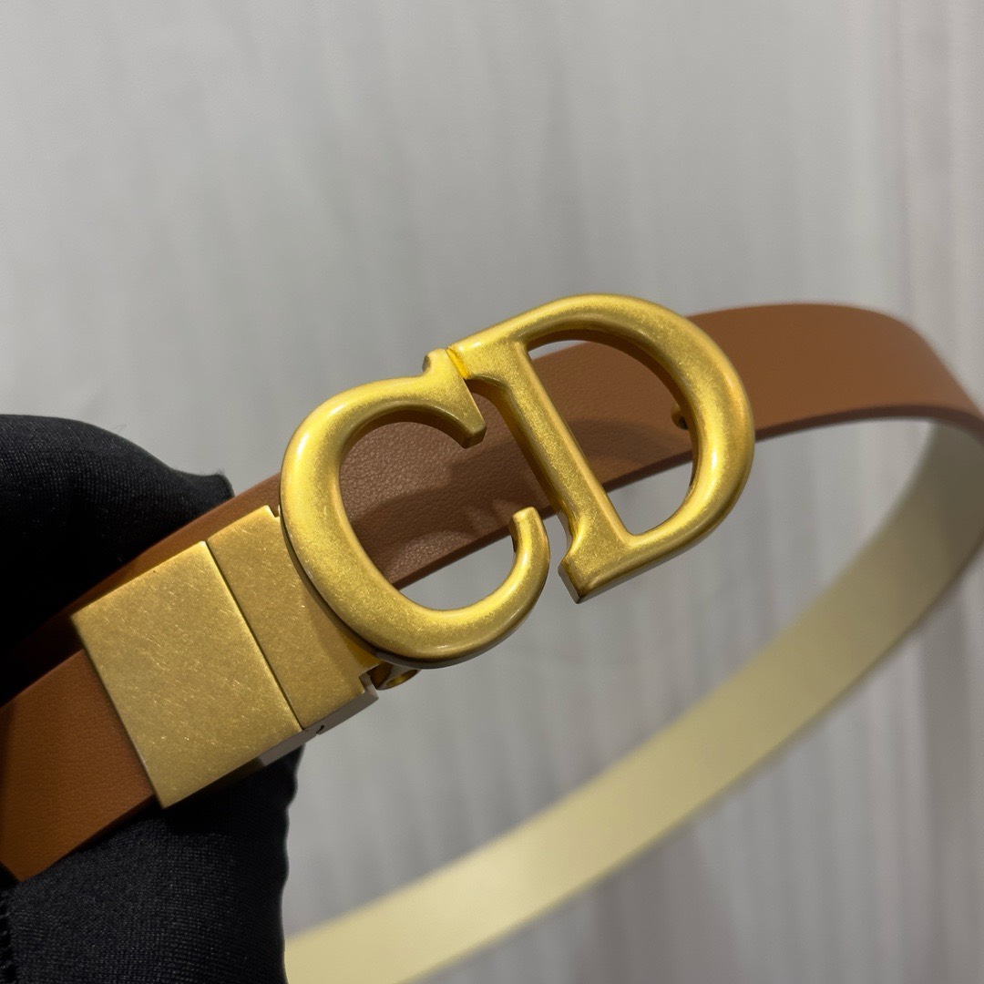 Bagsaaa D10r Reversible Beige&Brown Belt - 2cm