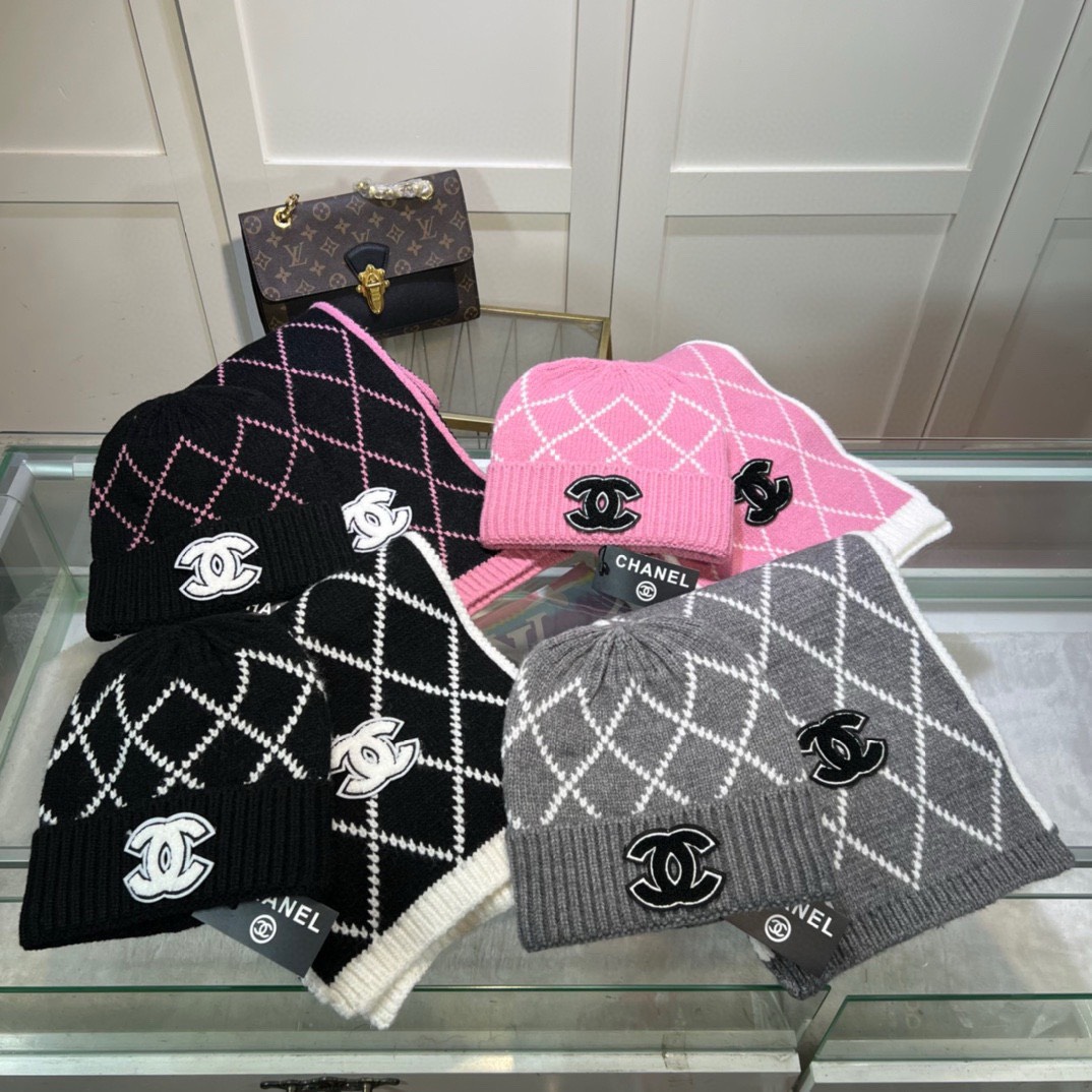 Bagsaaa Ch**el Set Hat + Scarf 02