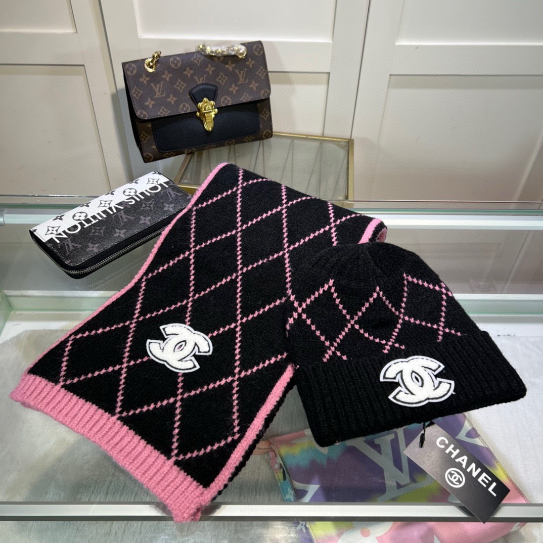 Bagsaaa Ch**el Set Hat + Scarf 02
