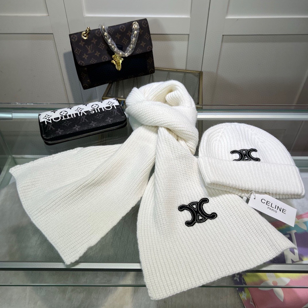 Bagsaaa Ce1i*e Set Hat + Scarf - 6 colors