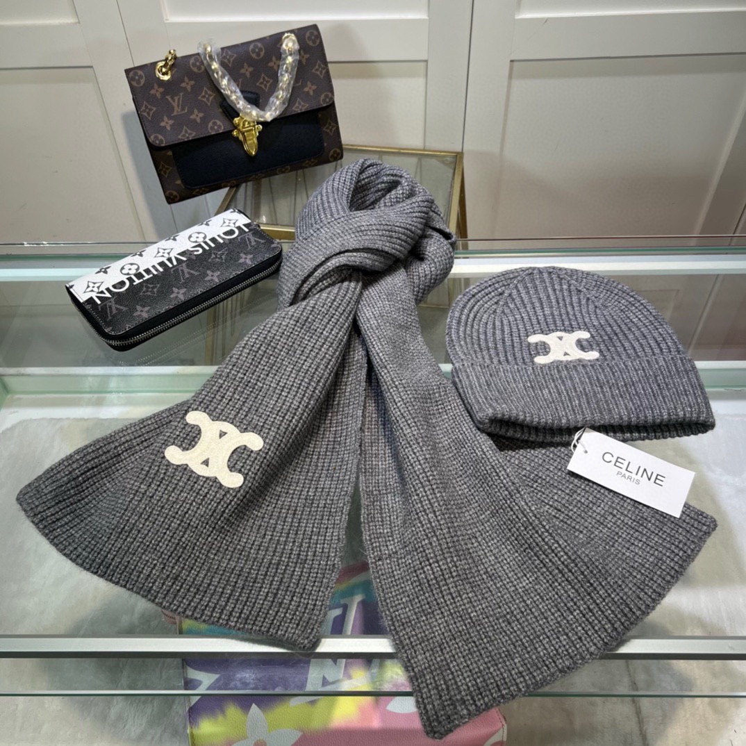 Bagsaaa Ce1i*e Set Hat + Scarf - 6 colors