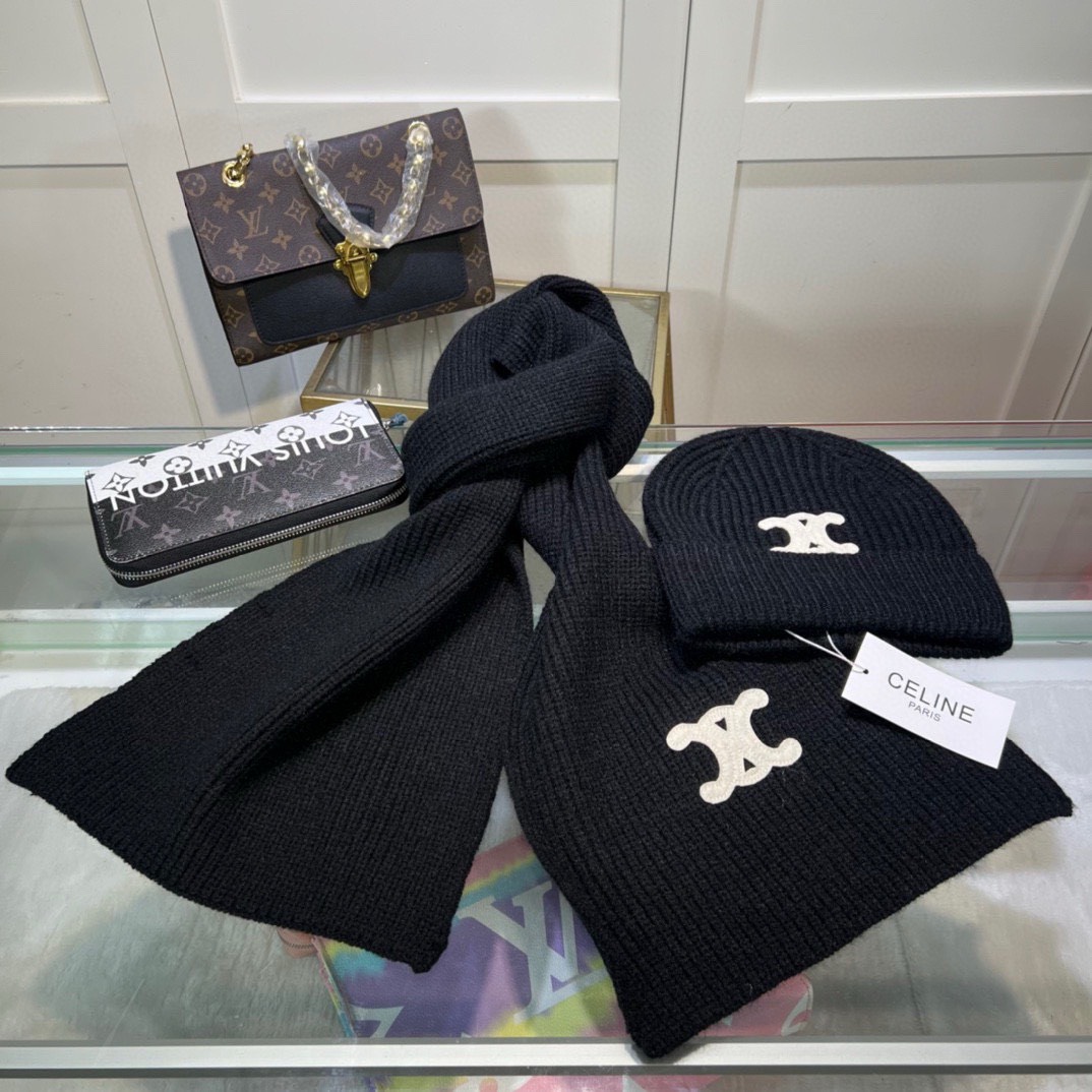 Bagsaaa Ce1i*e Set Hat + Scarf - 6 colors