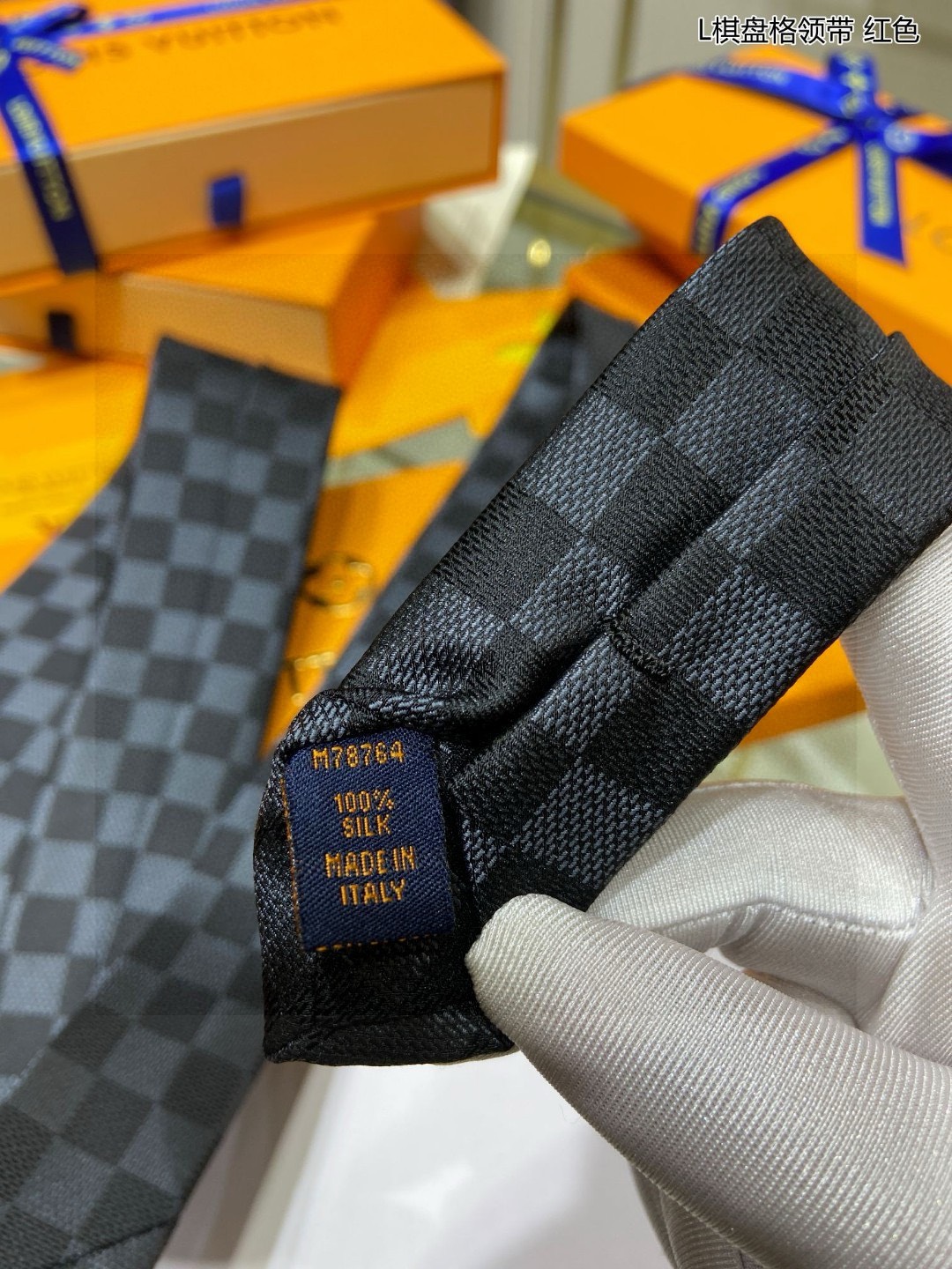 Bagsaaa L0vis Vvtt0n Damier Classique Tie In Black