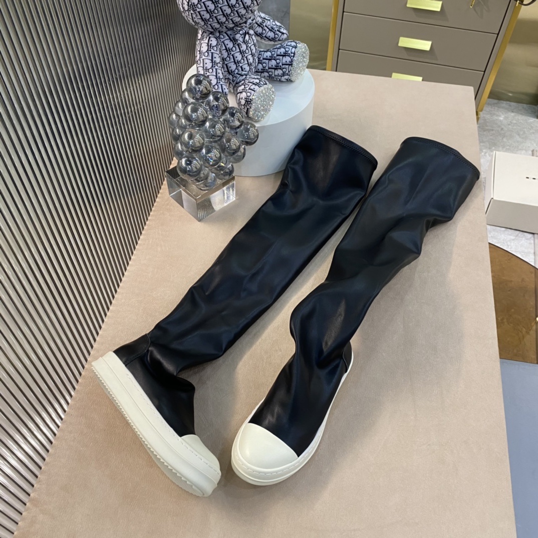 Bagsaaa Rick Owens Classic Bumper leather over knee boots