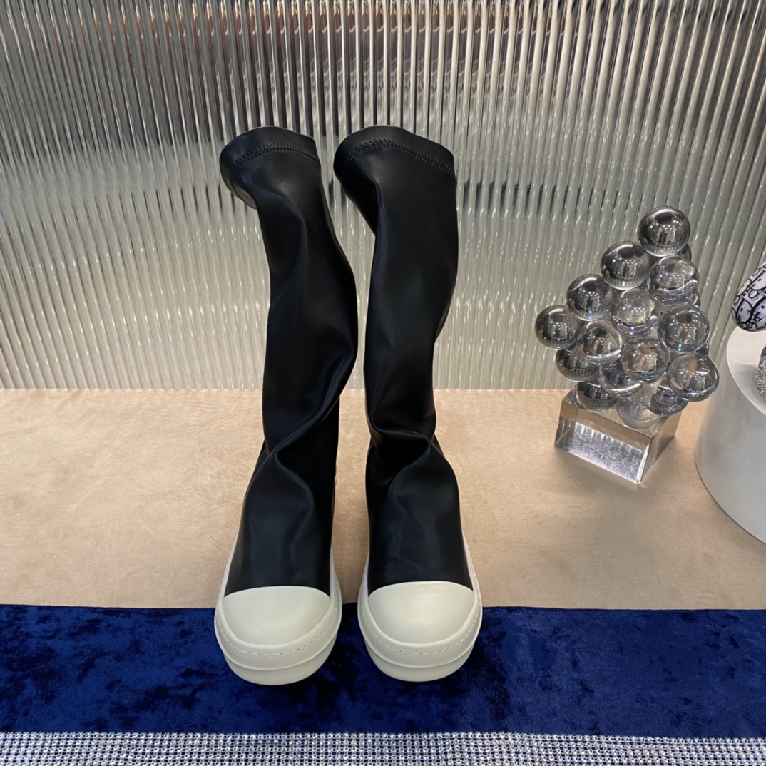 Bagsaaa Rick Owens Classic Bumper leather boots