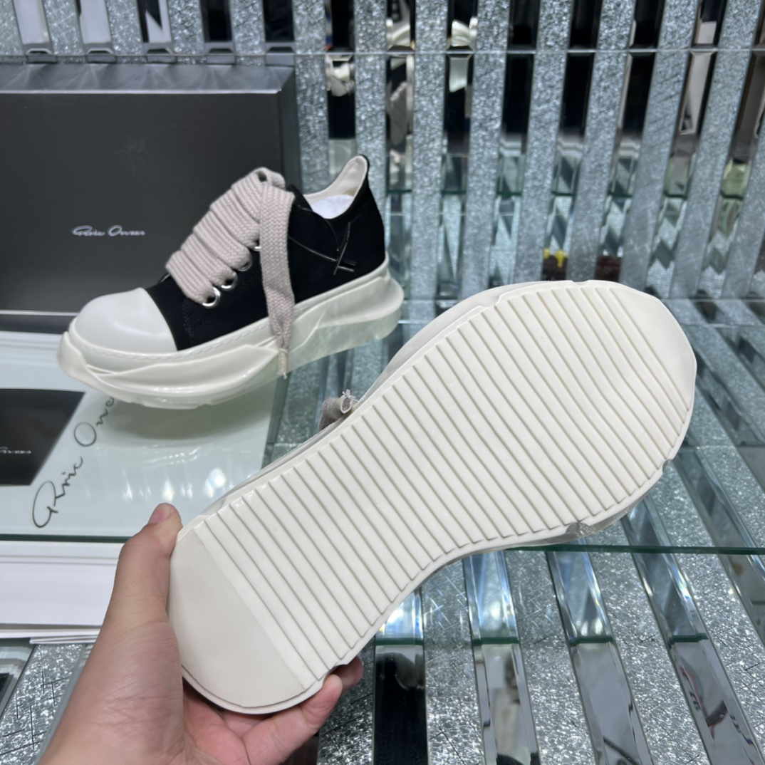Bagsaaa Rick Owen DRKSHDW Abstract Low-top Jumbo Laces Black
