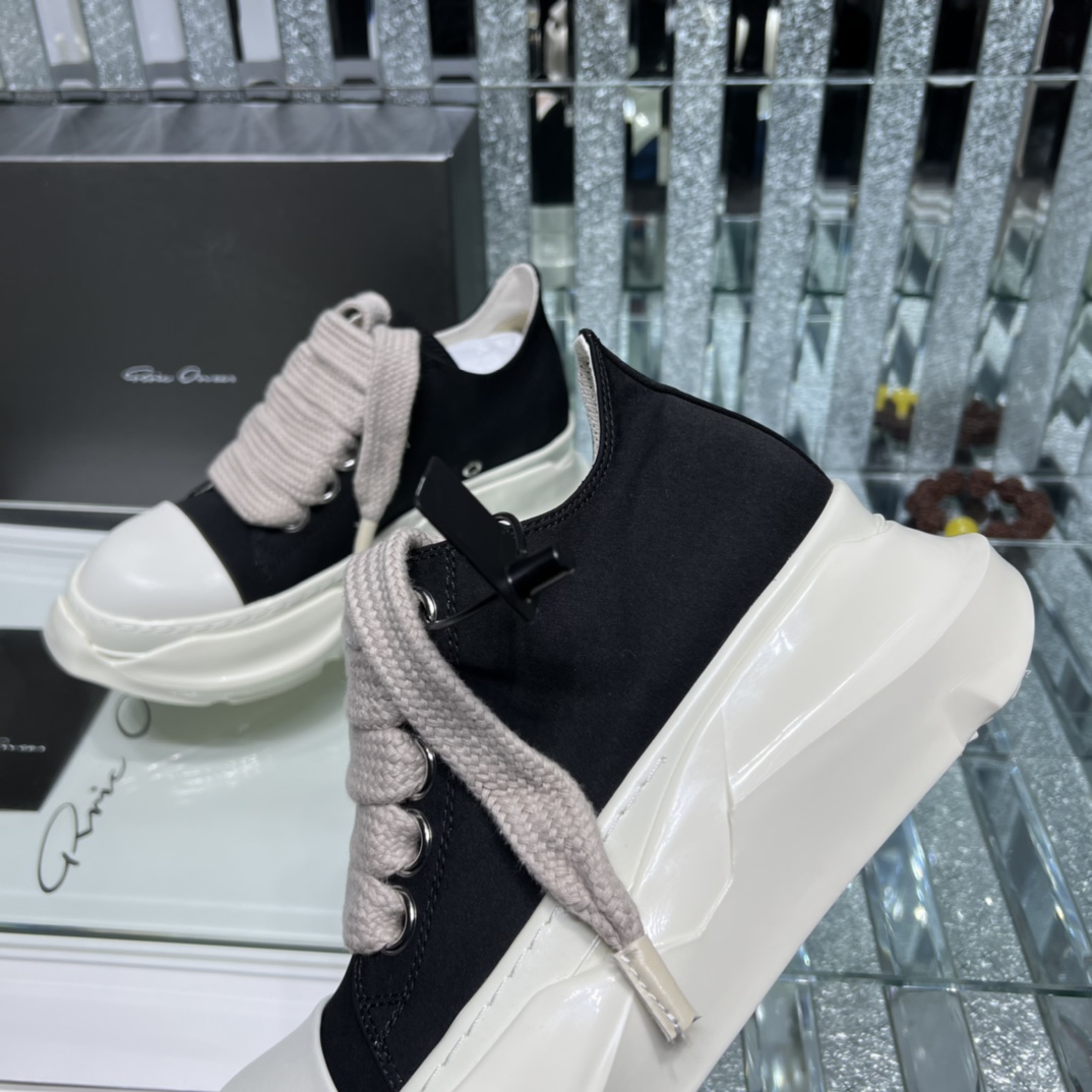 Bagsaaa Rick Owen DRKSHDW Abstract Low-top Jumbo Laces Black