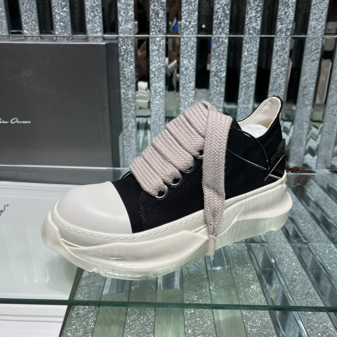 Bagsaaa Rick Owen DRKSHDW Abstract Low-top Jumbo Laces Black