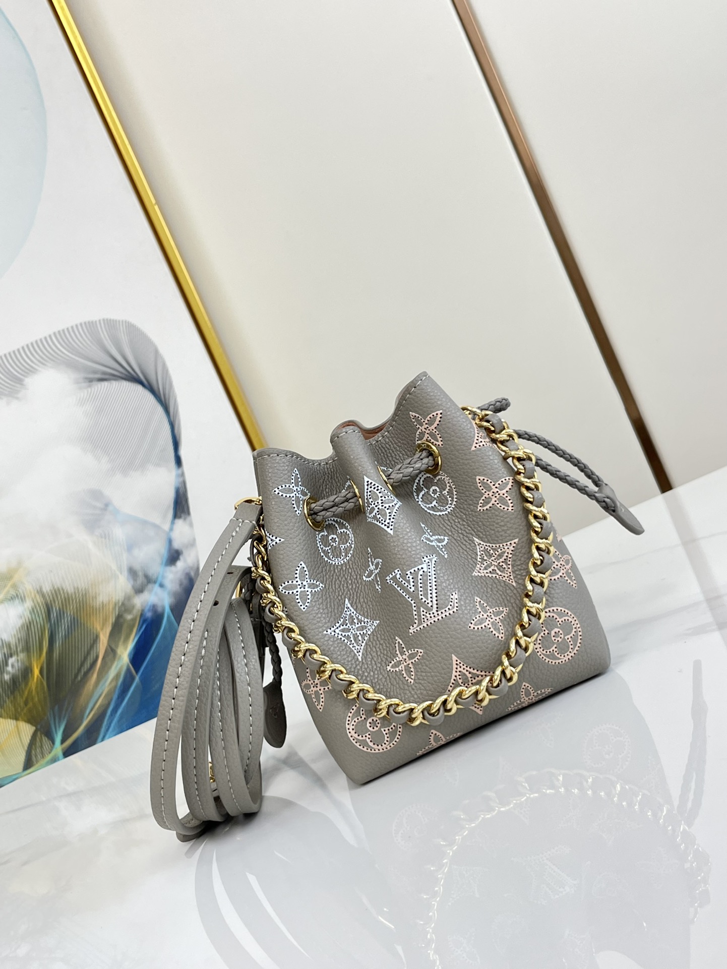 Bagsaaa L0vis Vvtt0n Pico Bella Gray Mahina Flight Mode - 10.5 x 13 x 11 cm
