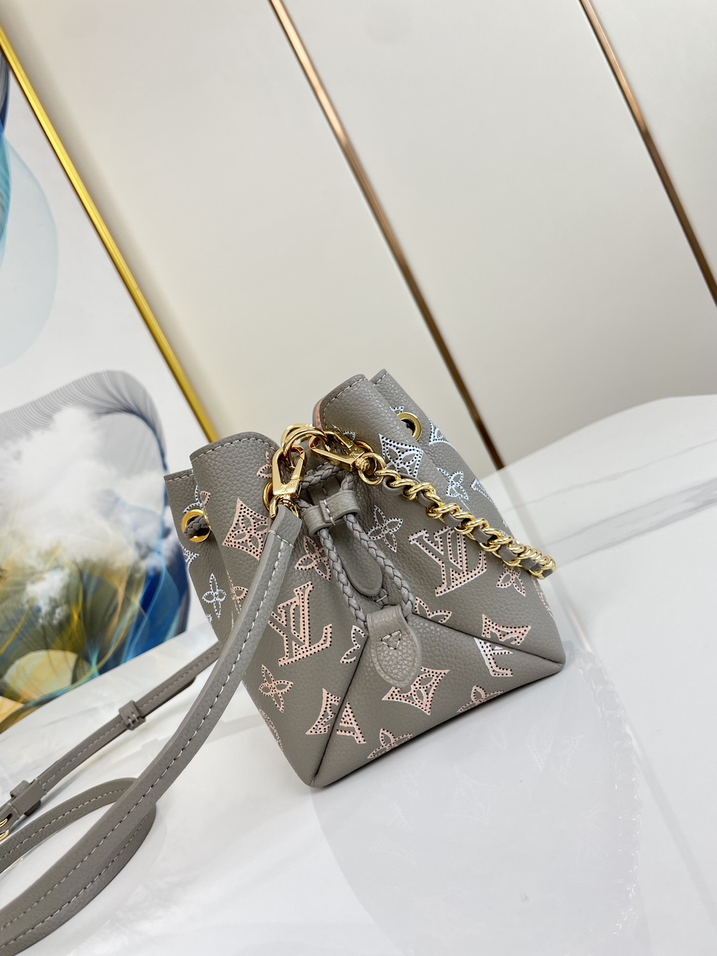 Bagsaaa L0vis Vvtt0n Pico Bella Gray Mahina Flight Mode - 10.5 x 13 x 11 cm