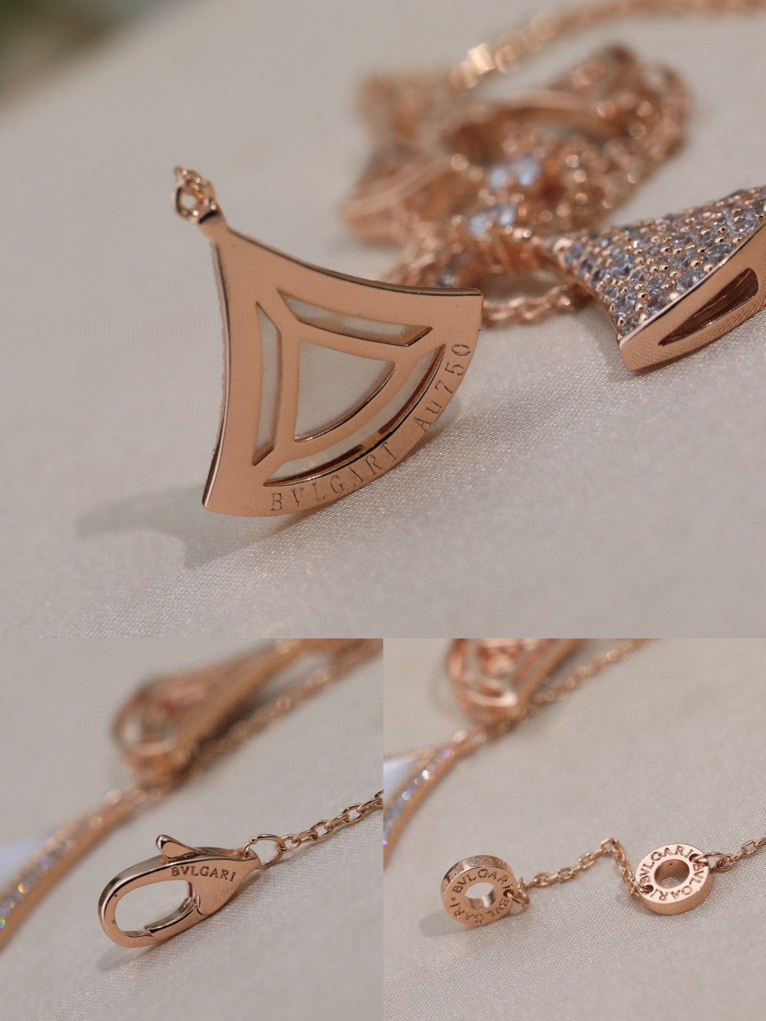 Bagsaaa Bv1g*ai Divas’ Dream 18K Rose Gold, Mother of Pearl, D1am0nd