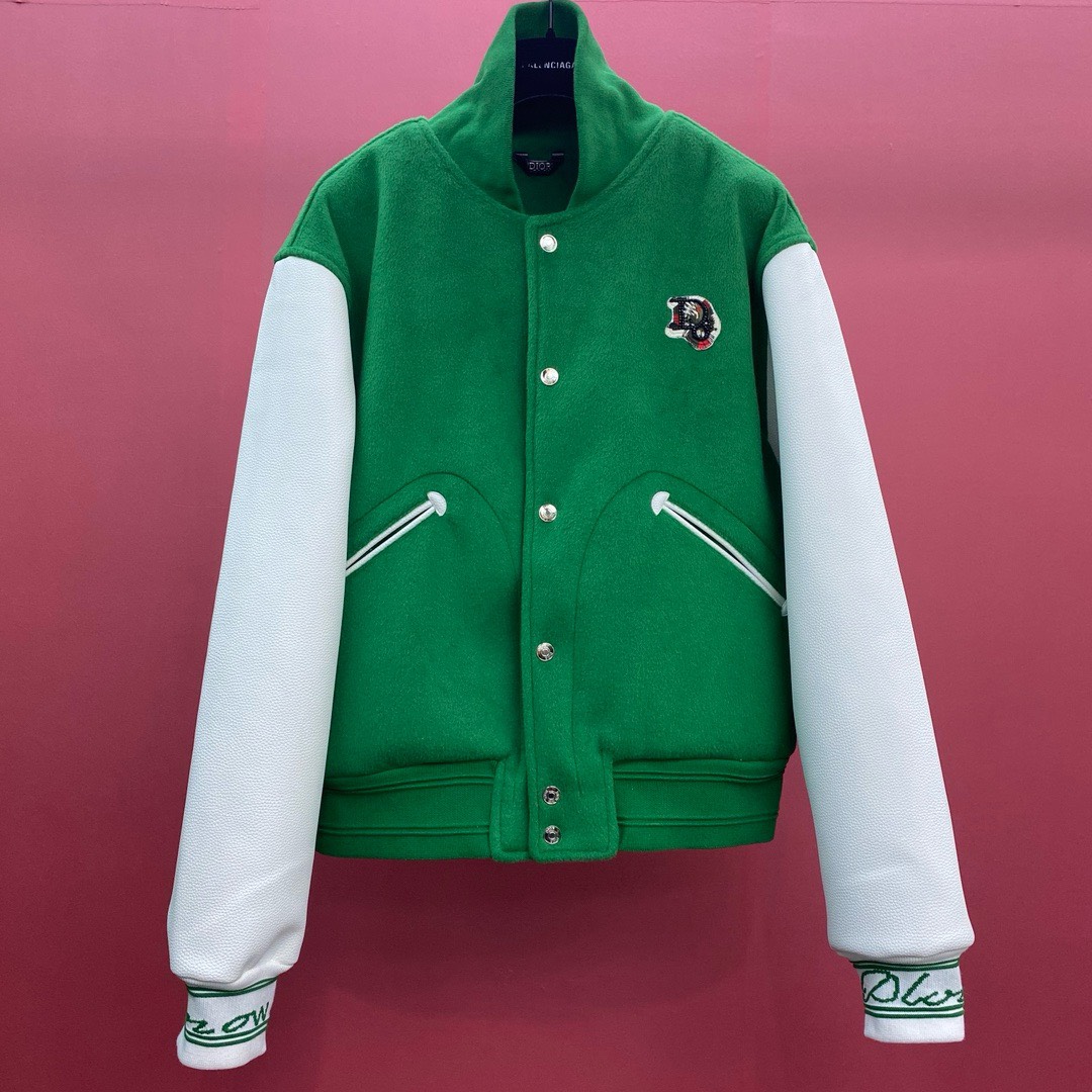 Bagsaaa D10r Baseball Green Jacket
