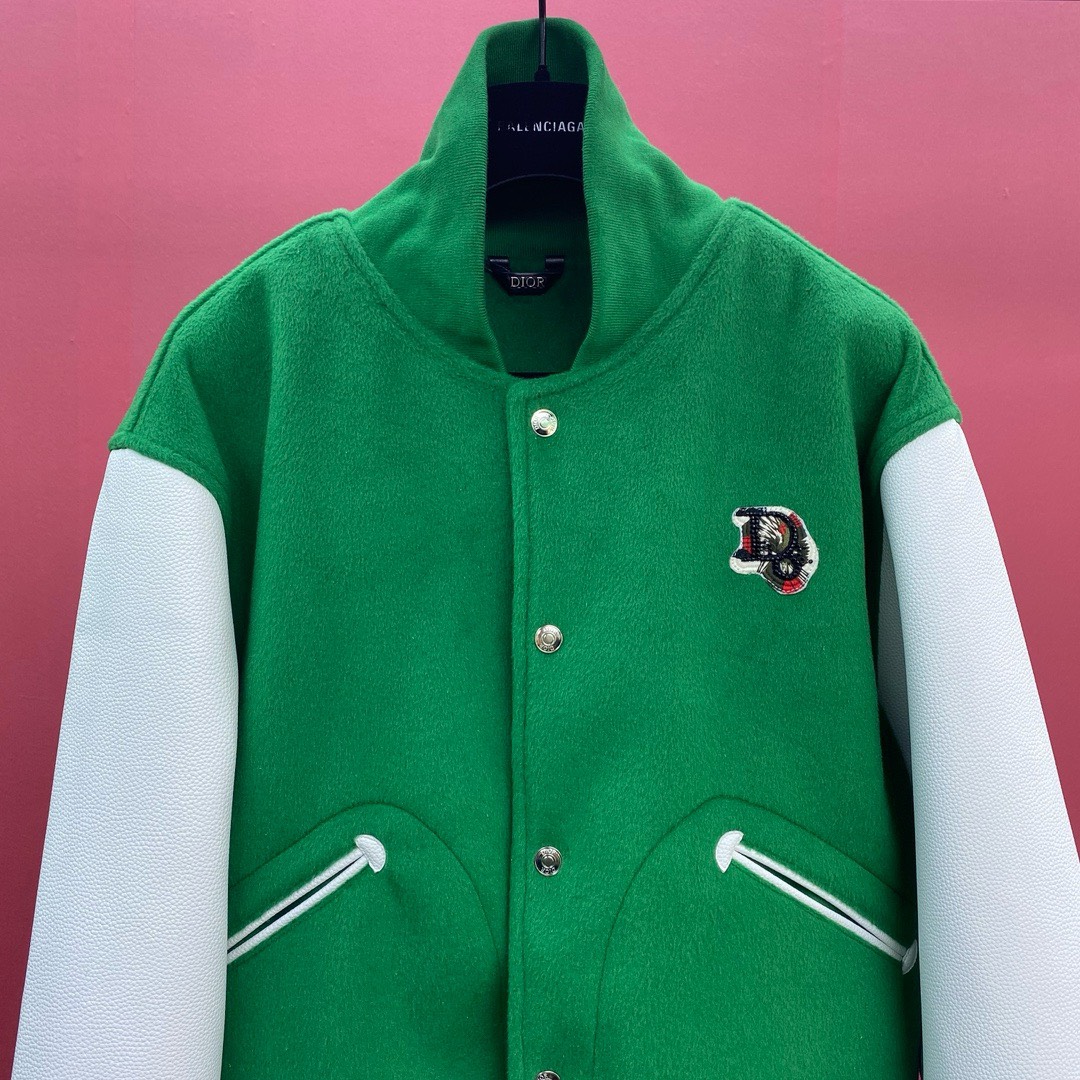 Bagsaaa D10r Baseball Green Jacket