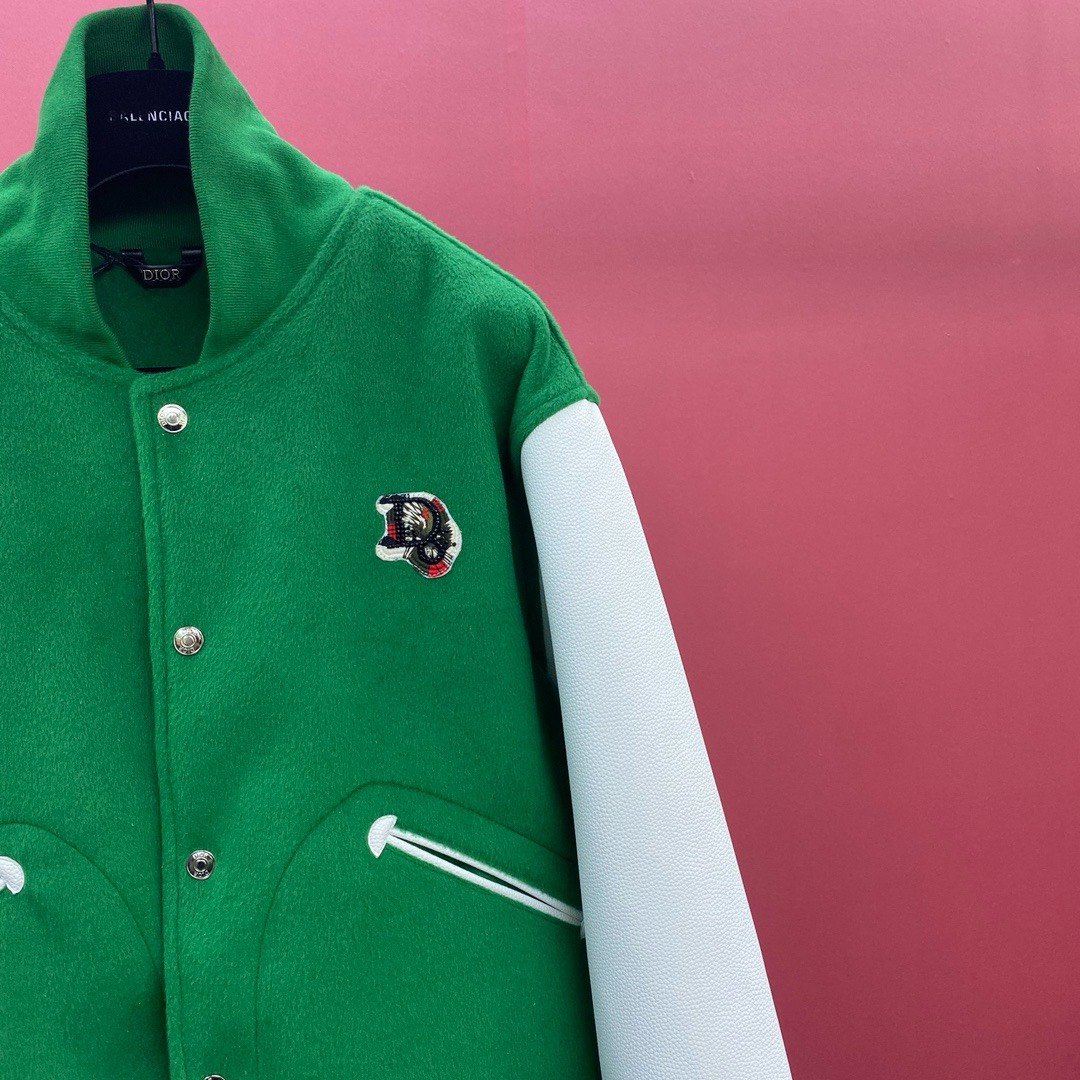 Bagsaaa D10r Baseball Green Jacket