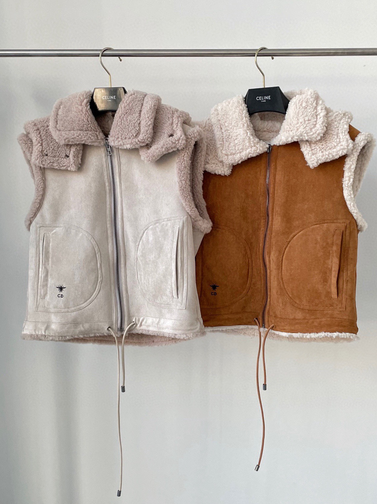Bagsaaa D10r Shearling Waistcoat 
