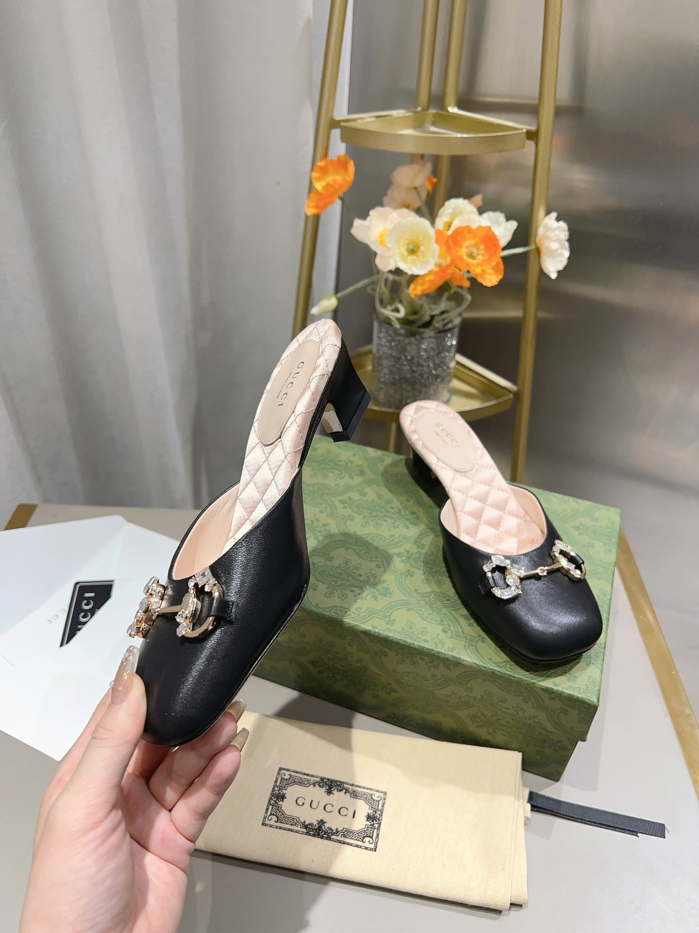 Bagsaaa Gvc*1 Horsebit Mules Black