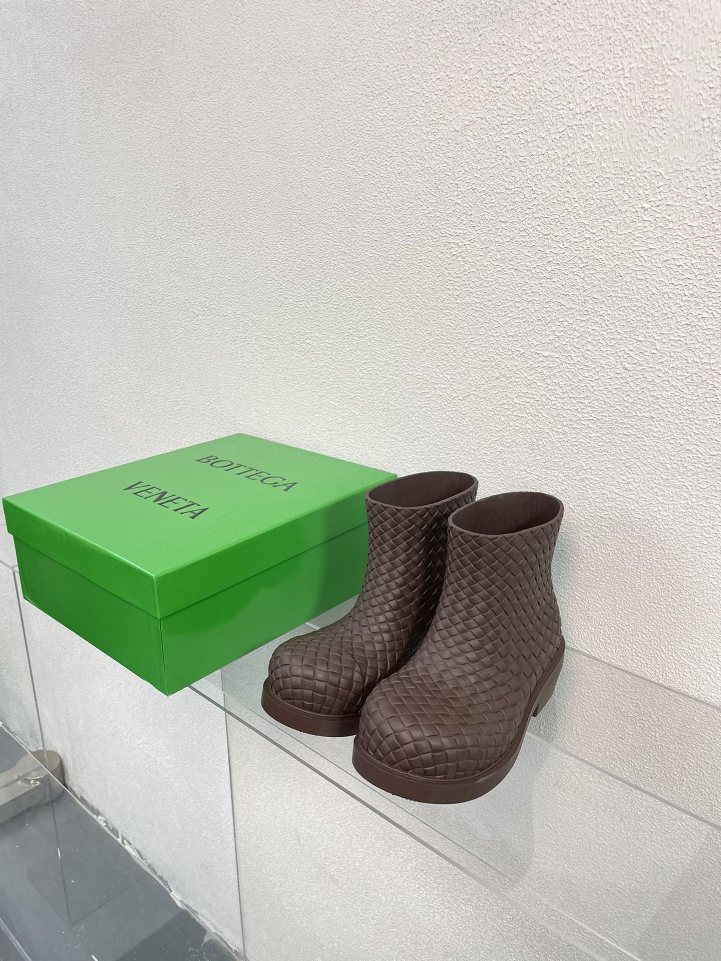 Bagsaaa B0tt*ga Ven*ta Brown Rubber Fireman Boots