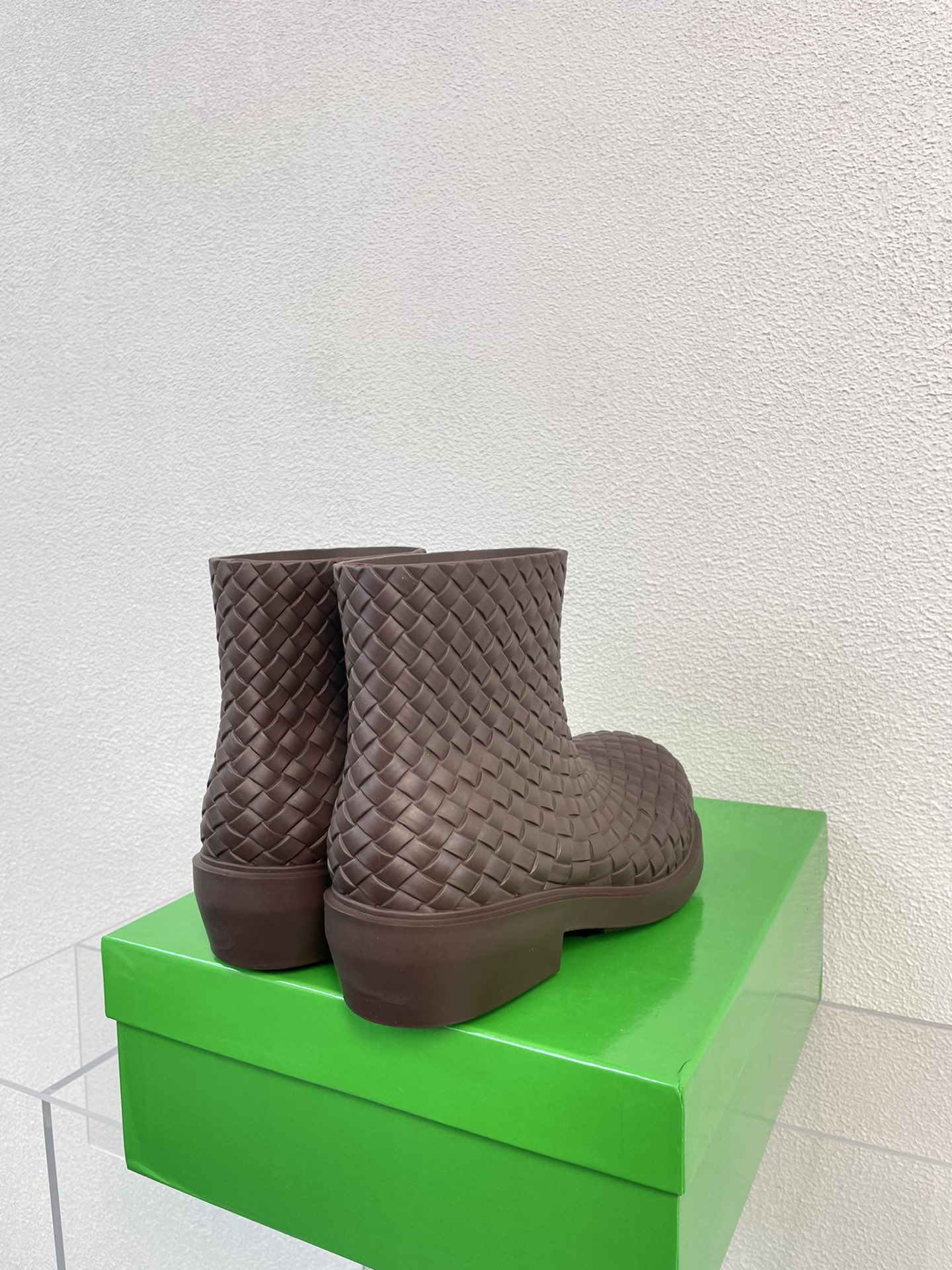 Bagsaaa B0tt*ga Ven*ta Brown Rubber Fireman Boots