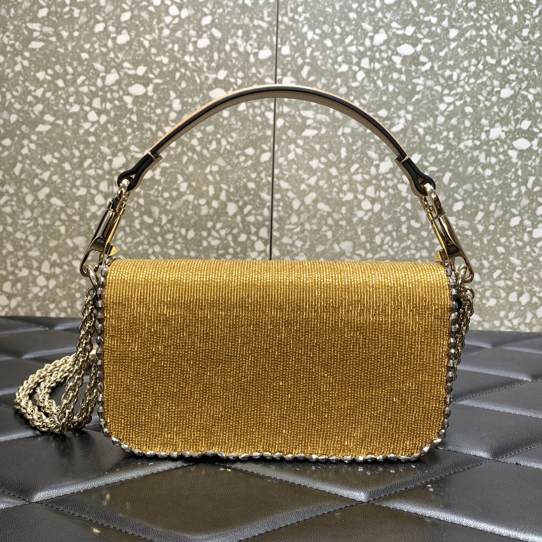Bagsaaa Va1e*ntin0 Garavani Mini loco Yellow - 19x10.5x5cm