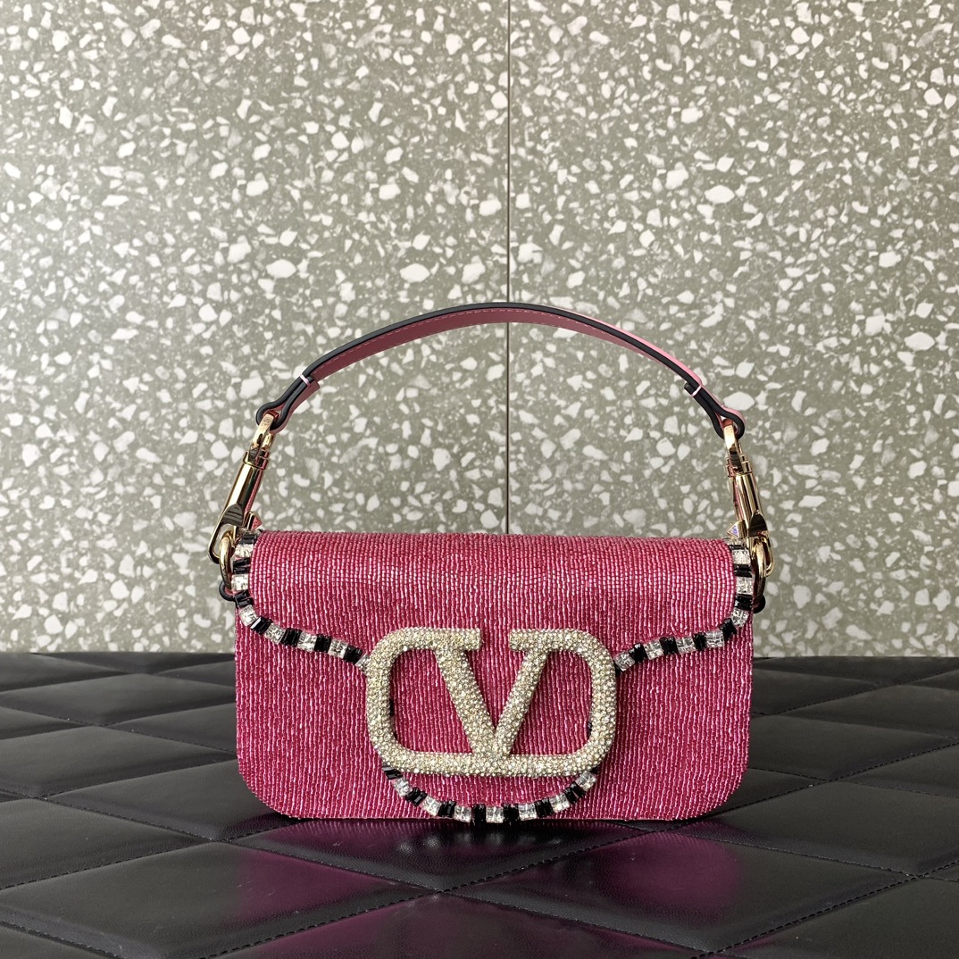 Bagsaaa Va1e*ntin0 Garavani Mini loco pink - 19x10.5x5cm