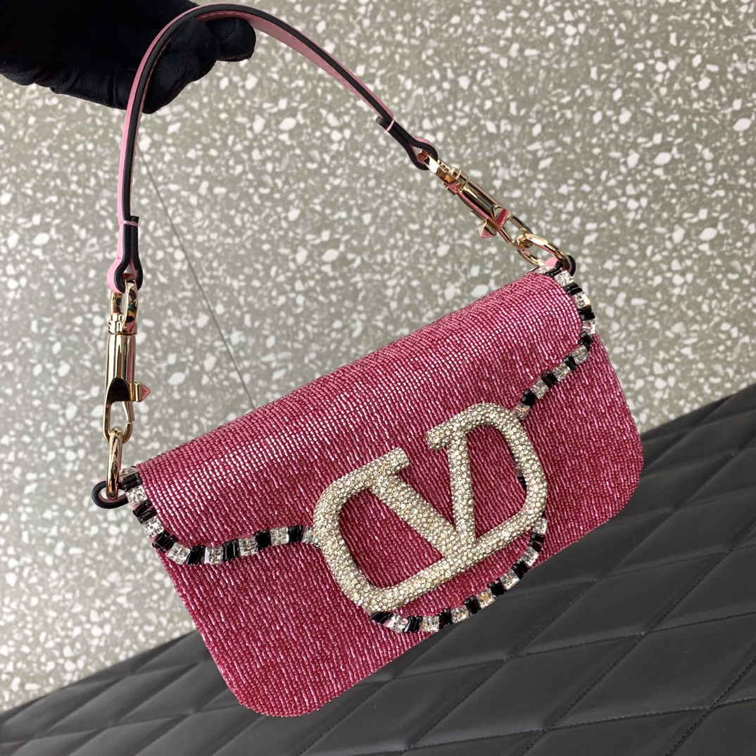 Bagsaaa Va1e*ntin0 Garavani Mini loco pink - 19x10.5x5cm