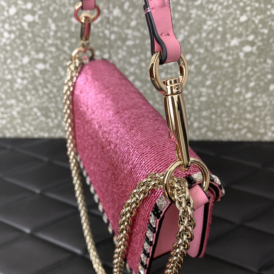 Bagsaaa Va1e*ntin0 Garavani Mini loco pink - 19x10.5x5cm