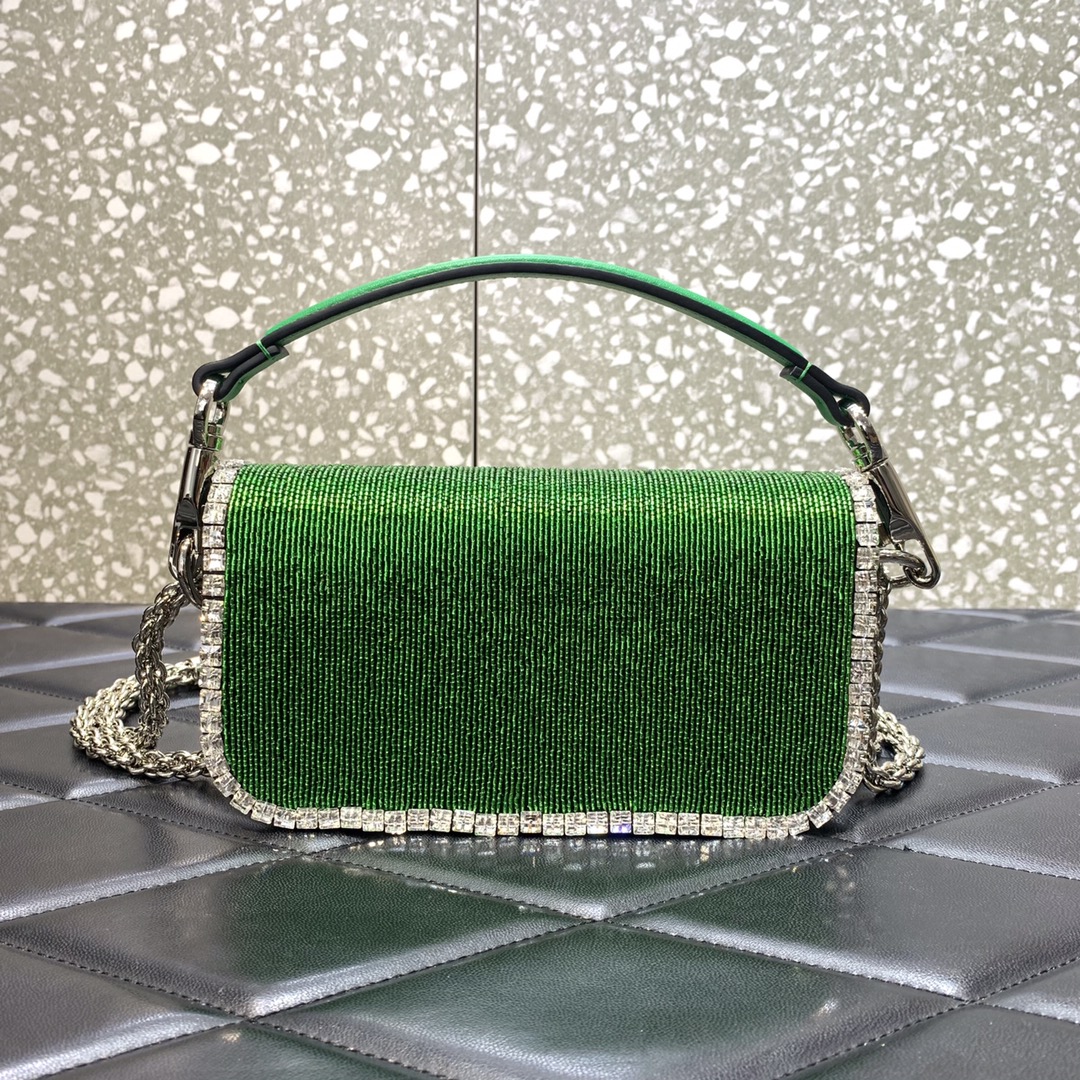Bagsaaa Va1e*ntin0 Garavani Mini loco Green - 19x10.5x5cm