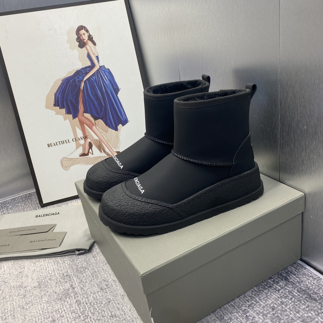 Bagsaaa Ba1en*iaga Snow Black Boots
