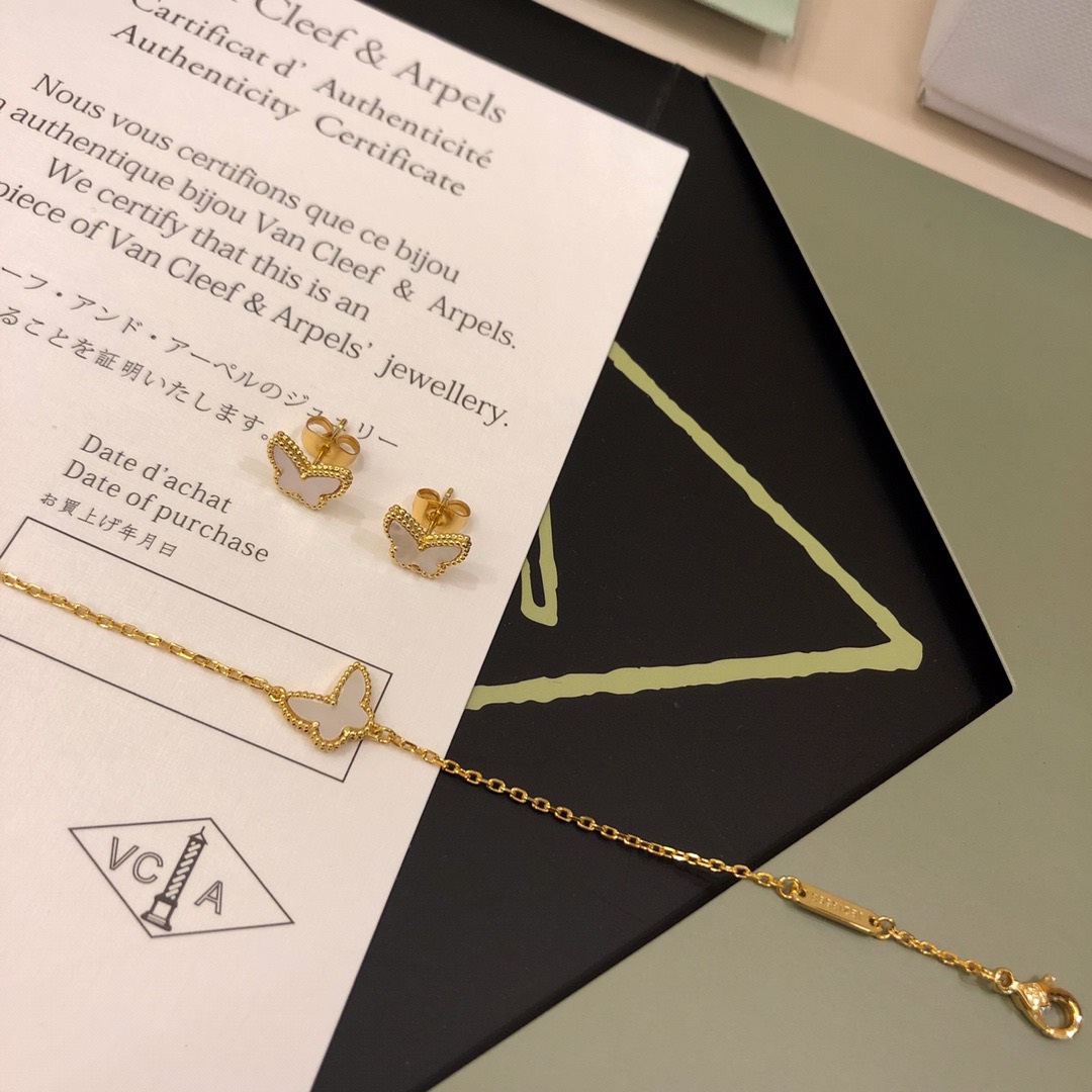 Bagsaaa V*n Cl**f & Arp*1s Set Earrings + Necklace
