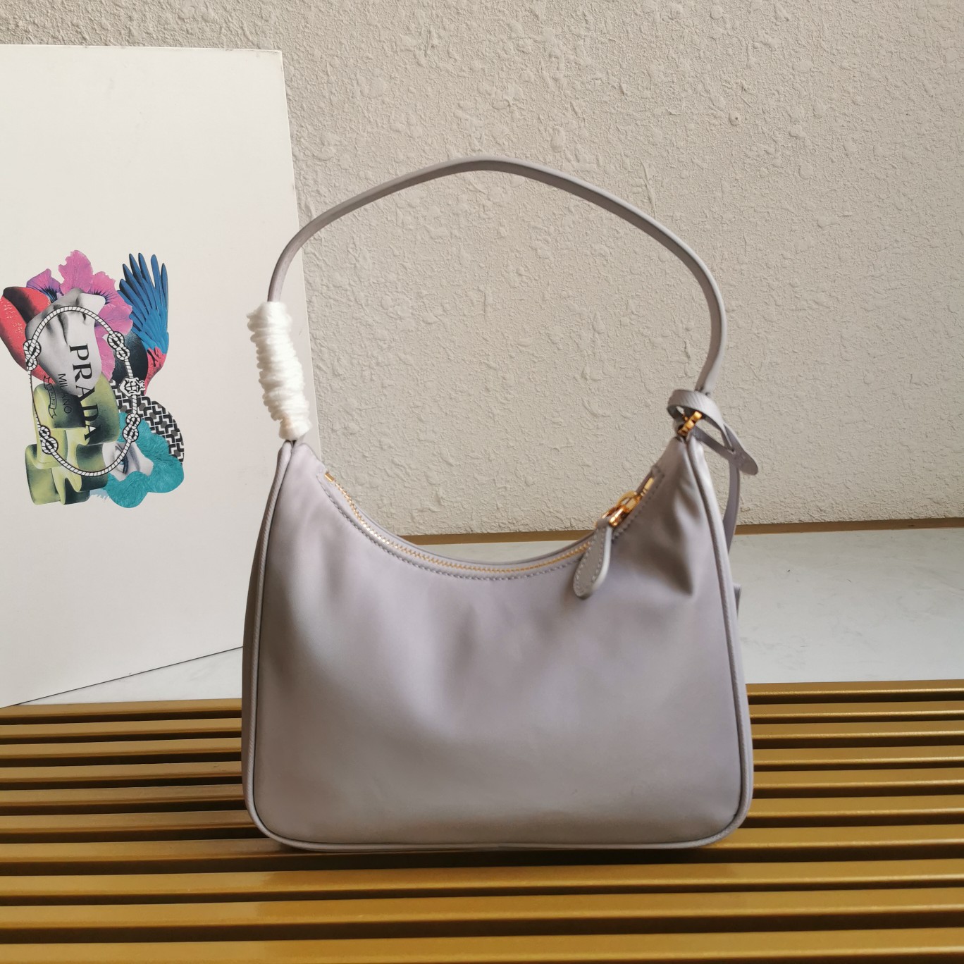 Bagsaaa Pra*a Re-Edition 2005 Re-Nylon mini bag purple - 22x18x6cm