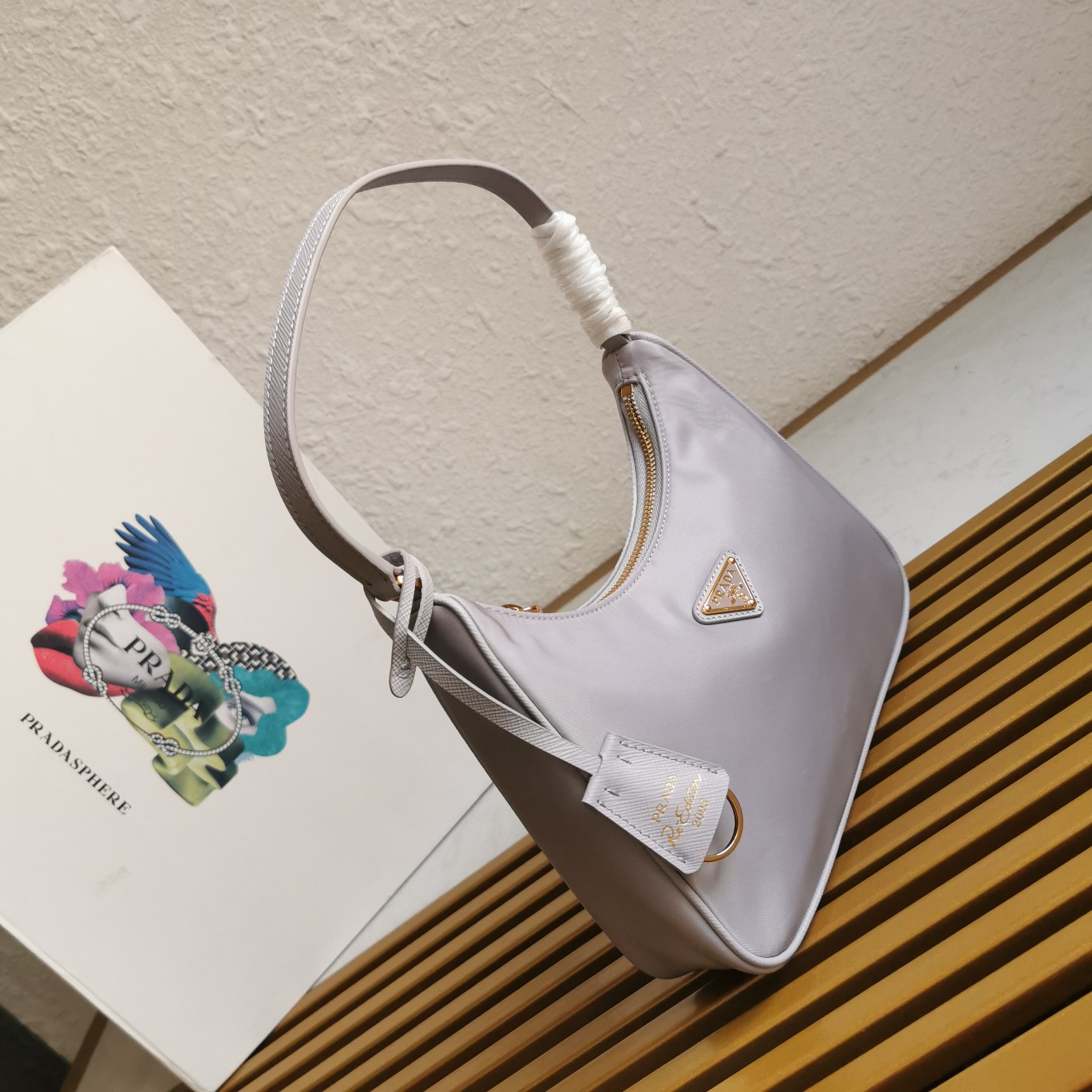 Bagsaaa Pra*a Re-Edition 2005 Re-Nylon mini bag purple - 22x18x6cm