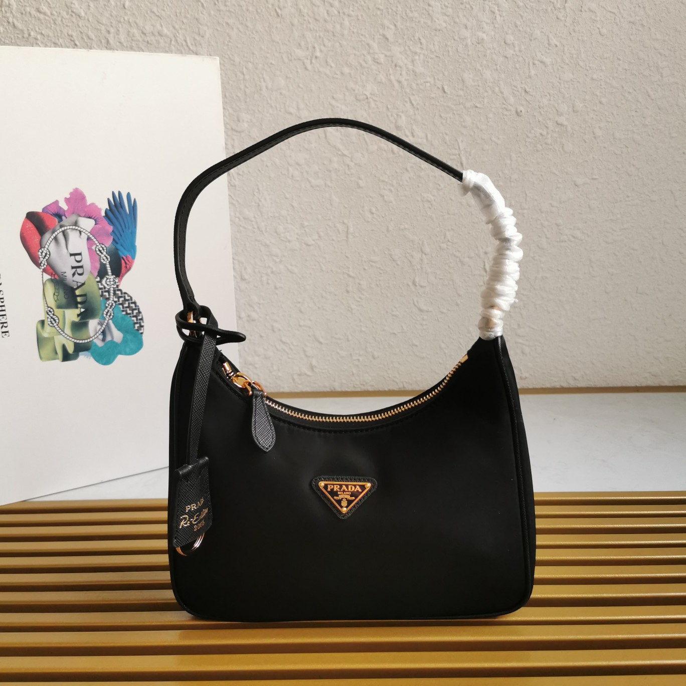Bagsaaa Pra*a Re-Edition 2005 Re-Nylon mini bag black - 22x18x6cm