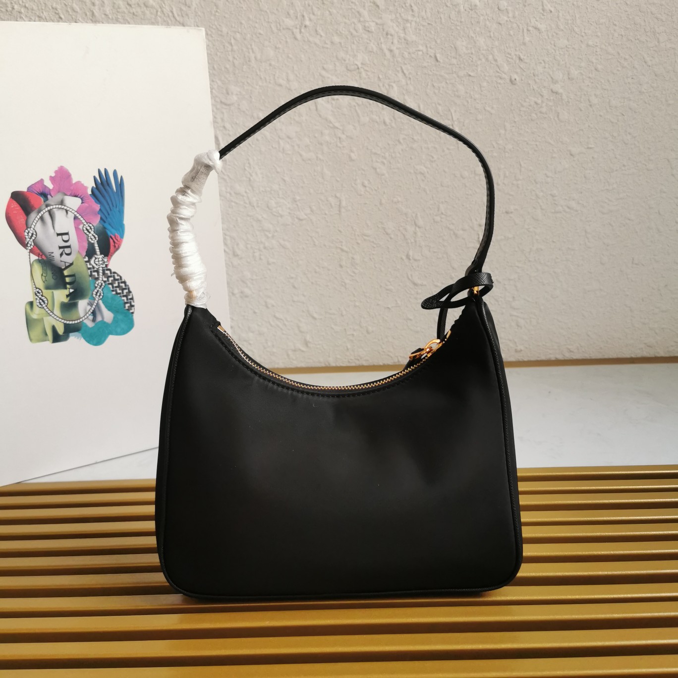Bagsaaa Pra*a Re-Edition 2005 Re-Nylon mini bag black - 22x18x6cm