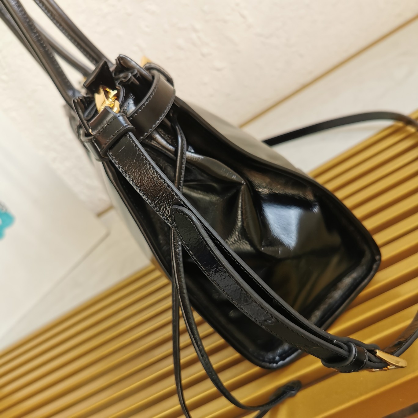 Bagsaaa Pra*a Black Large leather handbag - 38*30*12cm