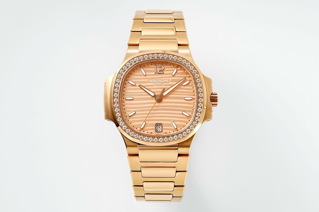 Bagsaaa Pat*k Phi1i*pe Nautilus Rose gold rose crystal 32 mm