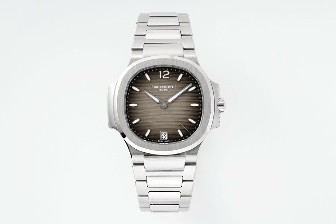 Bagsaaa Pat*k Phi1i*pe Nautilus Rose Silver & black 32 mm
